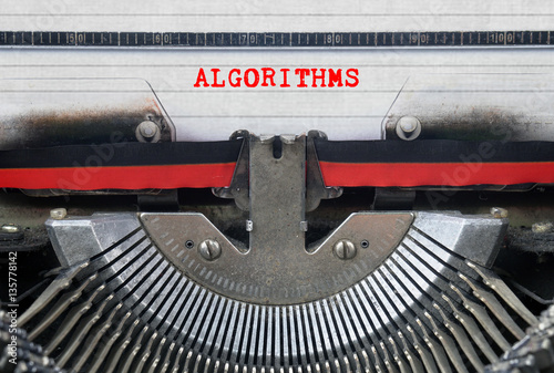 ALGORITHMS Typed Words On a Vintage Typewriter Conceptual