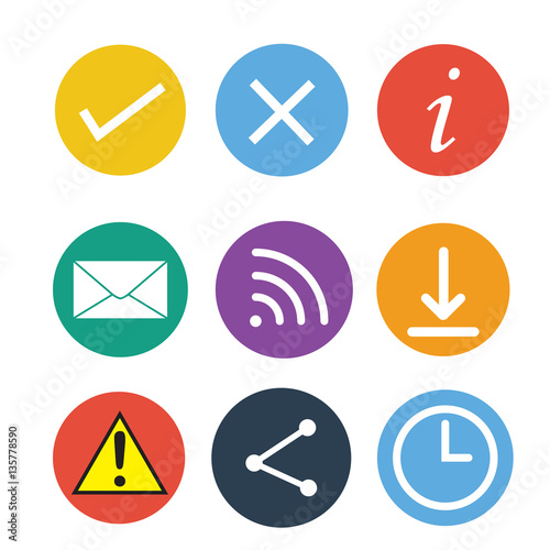 Set of web icons
