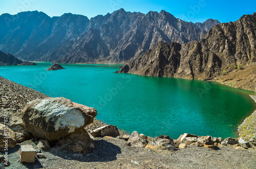 Hatta Dam Green Lake photo