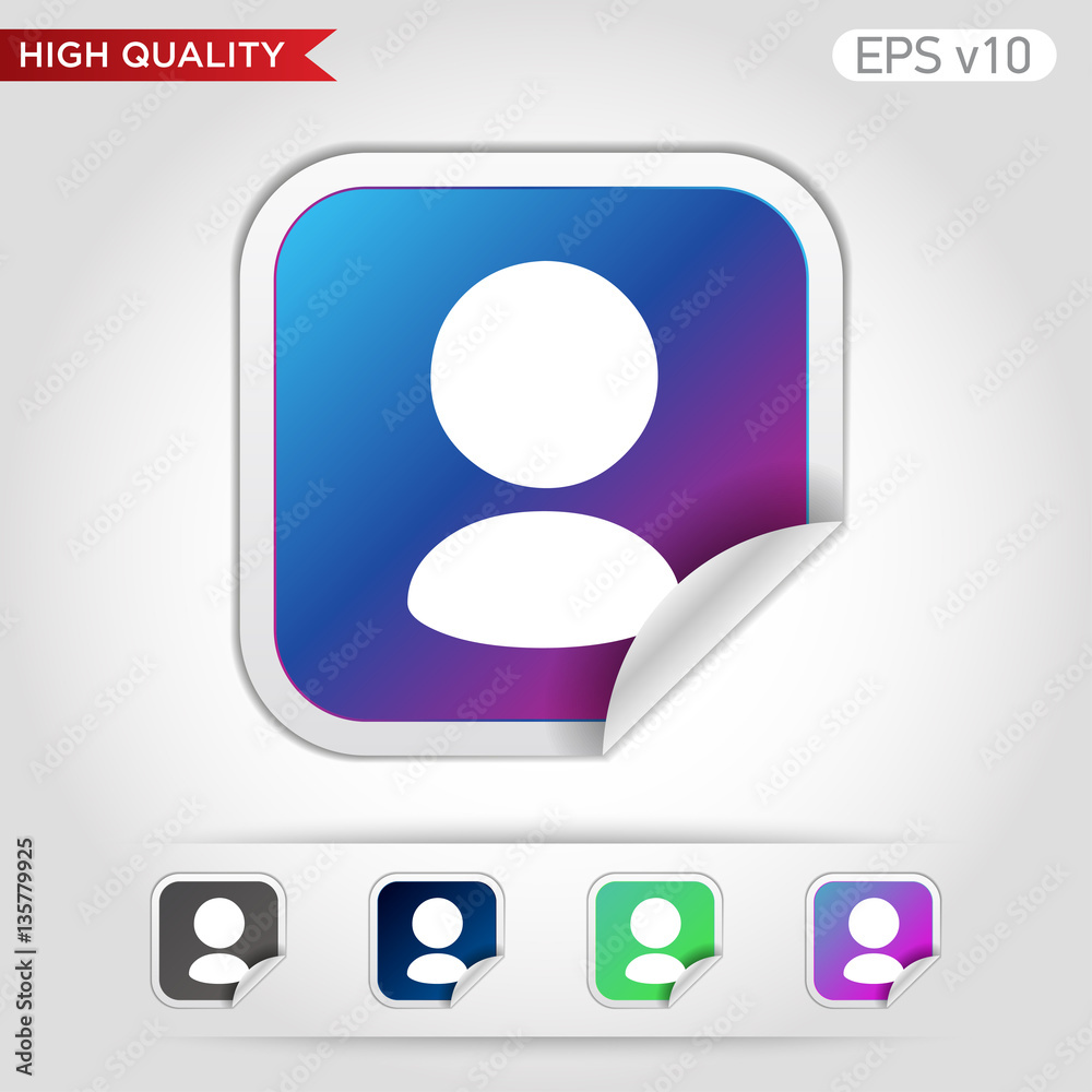 User icon. Button with user icon. Modern vector. User icon. Button with user icon. Modern vector.