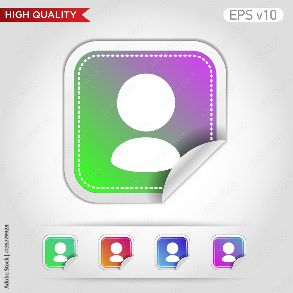 User icon. Button with user icon. Modern vector. User icon. Button with user icon. Modern vector.