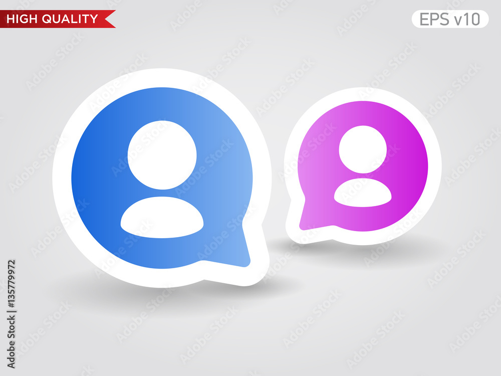 User icon. Button with user icon. Modern UI vector. User icon. Button with user icon. Modern UI vector.
