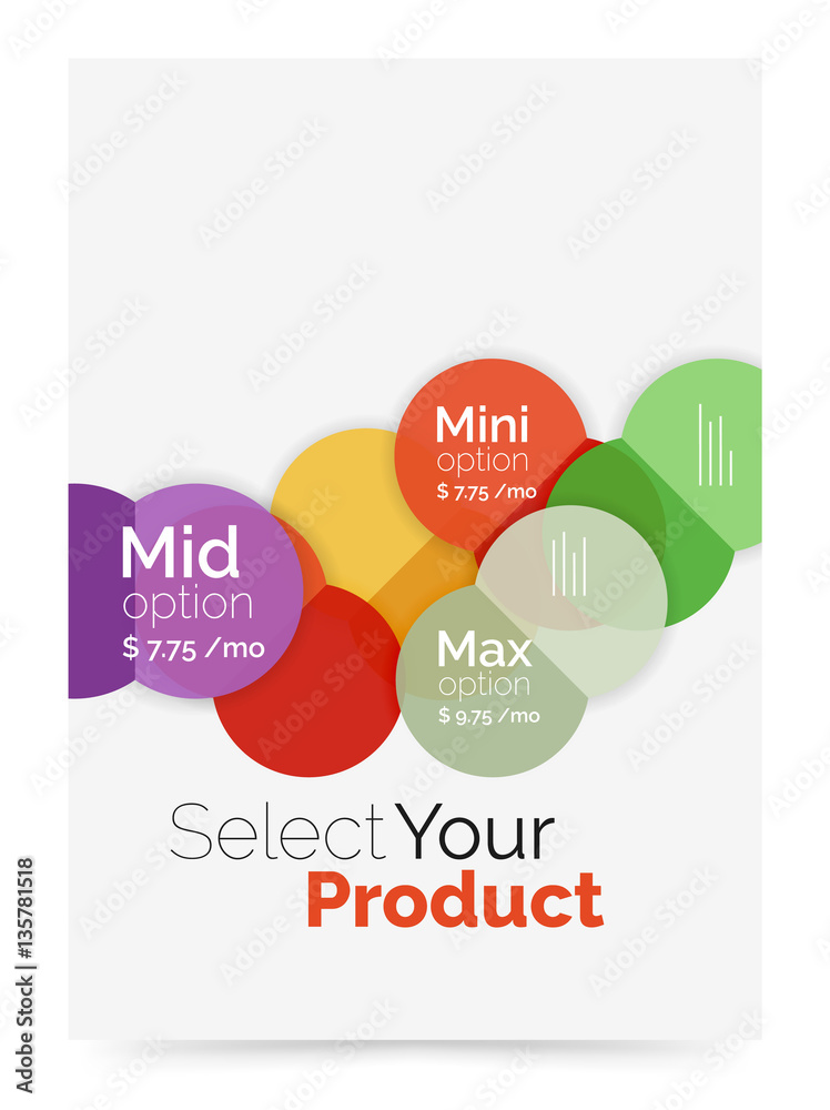 Business flyer circle abstract background Business flyer circle abstract background