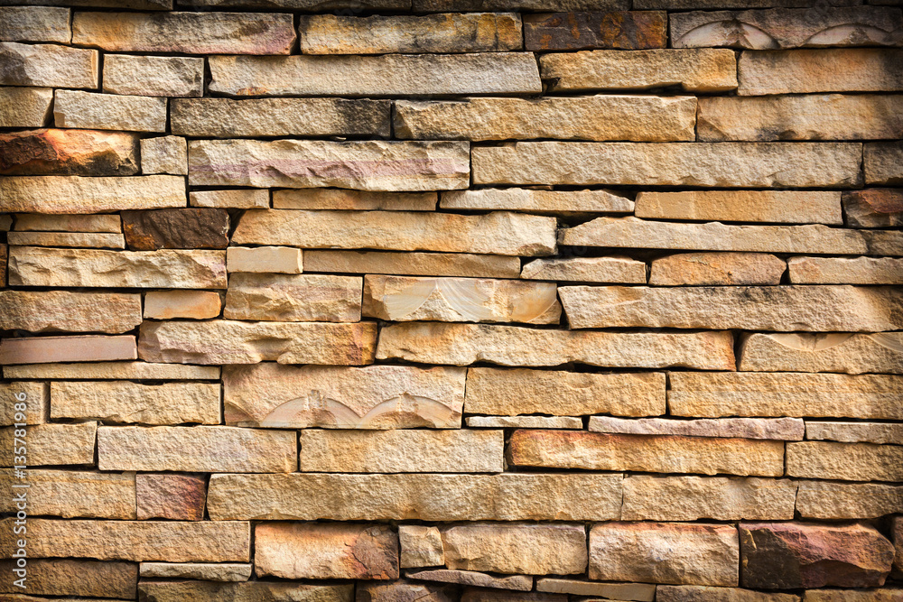 Old stone brick wall background. Old stone brick wall background.