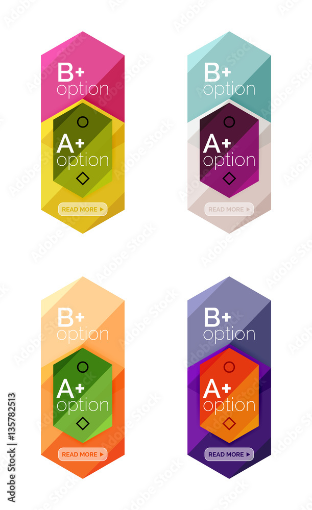Option infographic templates Option infographic templates