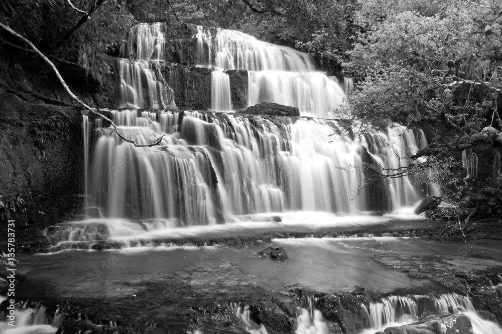 Neuseeland, Catlins Coast, Purakaunui Falls Neuseeland, Catlins Coast, Purakaunui Falls