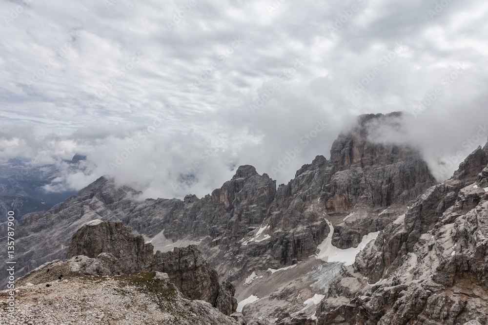 The view of the mountains - Dolomites, Italy