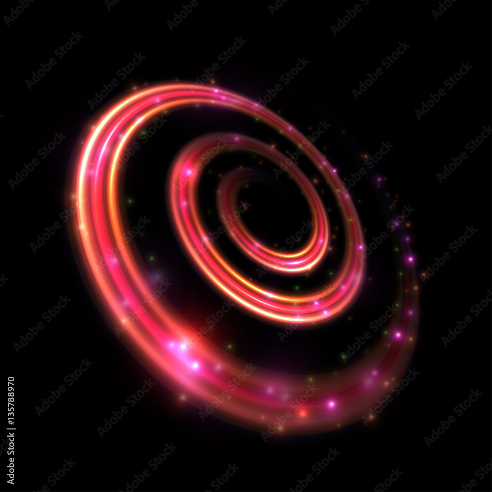 Swirl light effect. Vector element. Swirl light effect. Vector element.