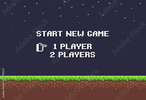 Pixel Game Background