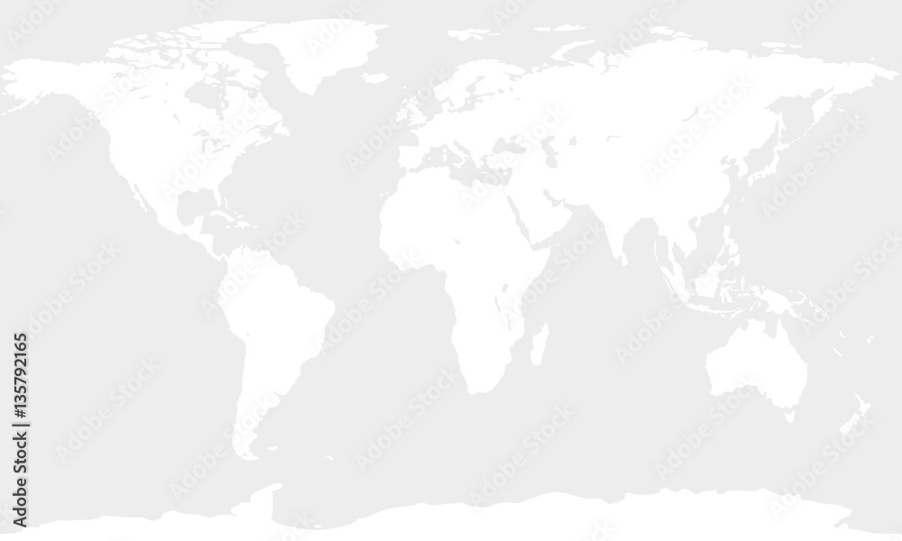 Contour white map