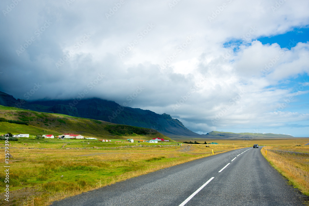 Iceland road view Iceland road view