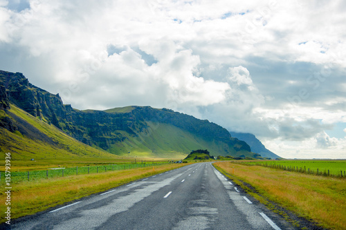 Iceland road view