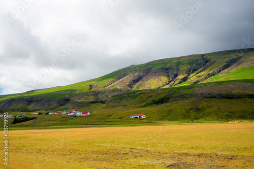 Iceland, the village in the road