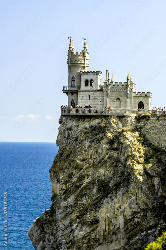 Crimea, castle swallows nest, Ukraine, Jalta area