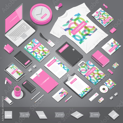 Corporate identity print template
