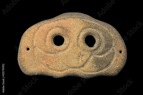 South East Asian funerary mask 4th3rd century BC