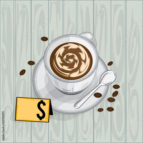 foods objects coffee latte drawing graphic design 