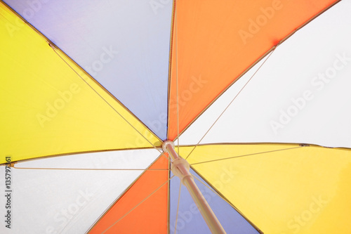 Abstract background of colorful umbrella.