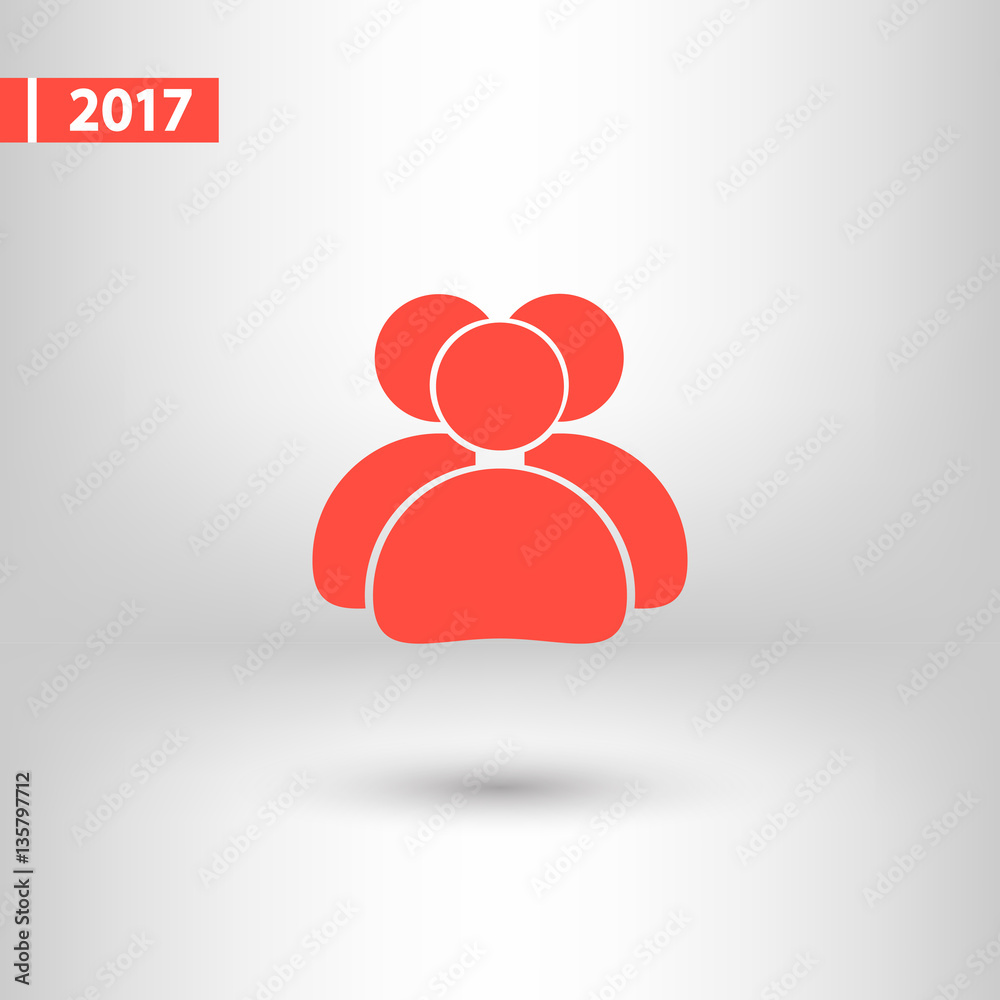 people icon, vector illustration. Flat design style people icon, vector illustration. Flat design style