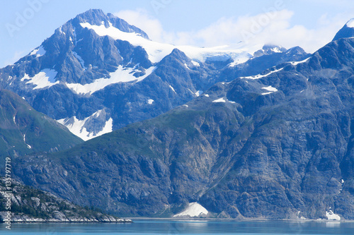 Beautiful Alaskan valley with calm waters and fjords