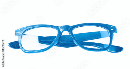 Pair of optical glasses isolated