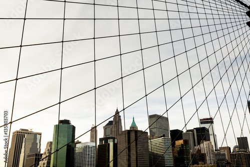 Manhattan Skyline from Brooklyn Bridge