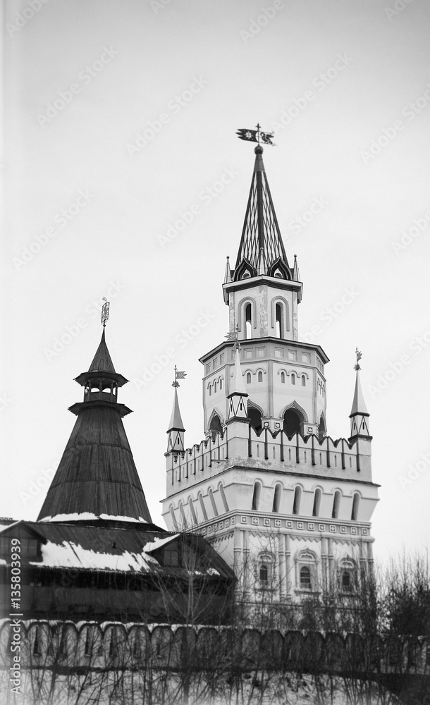 Izmailovo Kremlin tower in Moscow
