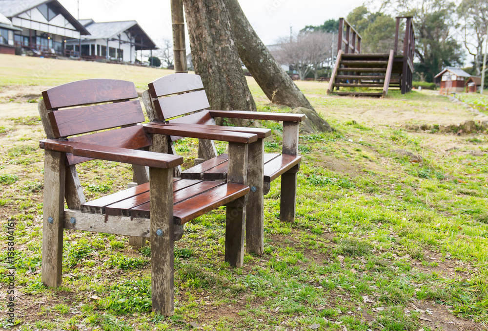 bench along Nokoshima Island to enjoy the view of it's island and for dine in purposes bench along Nokoshima Island to enjoy the view of it's island and for dine in purposes