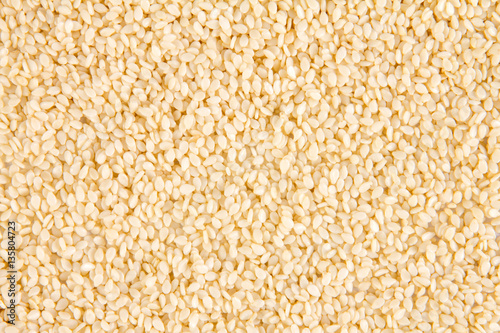 white sesame seeds surface texture background