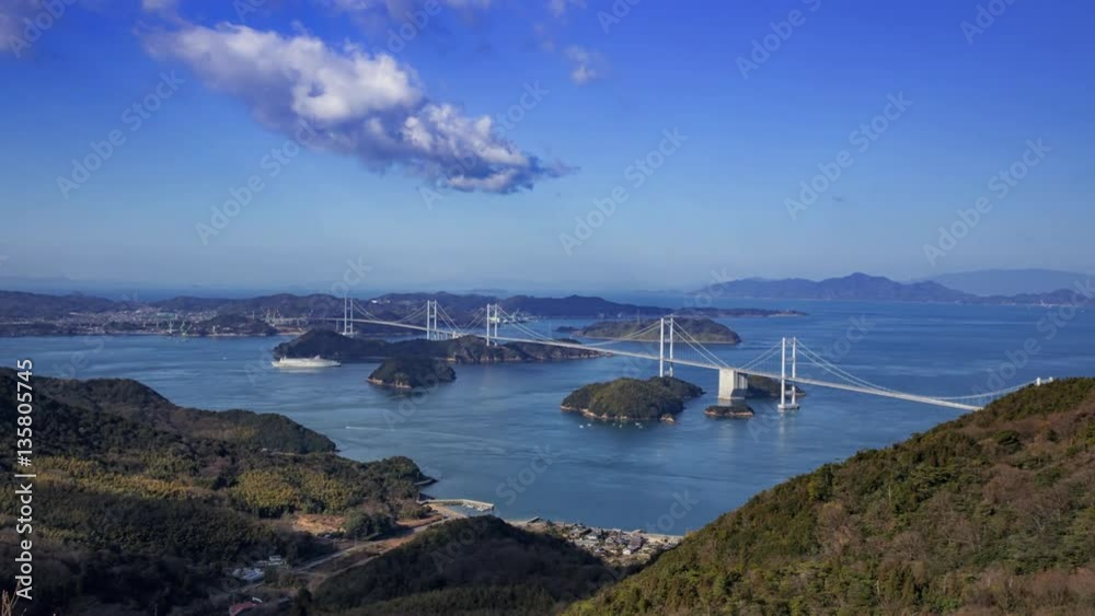 来島海峡大橋(しまなみ海道)/タイムラプス 来島海峡大橋(しまなみ海道)/タイムラプス
