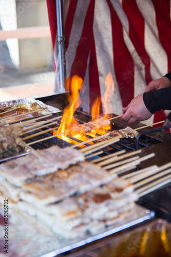 Fototapeta Naklejka Na Ścianę i Meble -  yakiniku or also called a japanese way of barbecuing