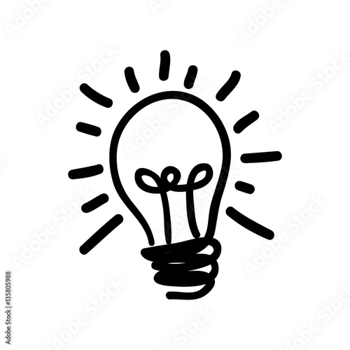 Bulb light energy icon vector illustration graphic design photo