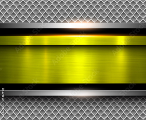 Background metallic gold with brushed metal texture