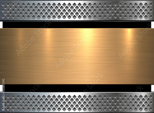 Background gold metal texture