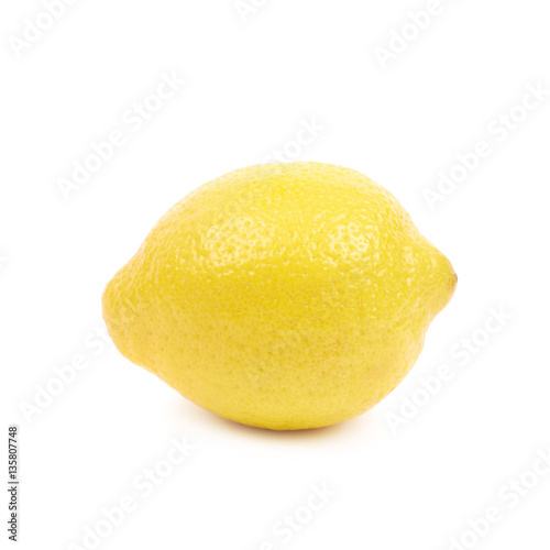 Whole lemon isolated