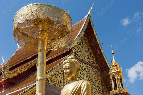 Bouddha au temple Doi Suthep, Chiang Mai, Thaïlande