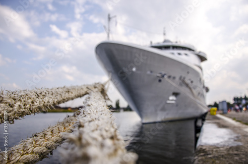 ship at the shore