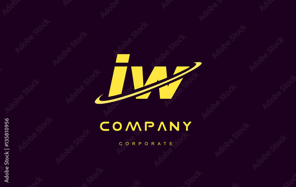 iw small alphabet yellow letter logo vector icon design iw small alphabet yellow letter logo vector icon design