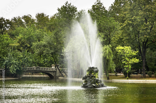 Cismigiu gardens in Bucharest. Romania