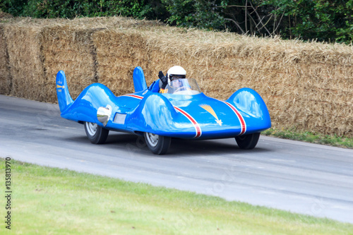 Futuristic classic race car
