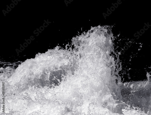 Water Splash on Black Background © hideto111