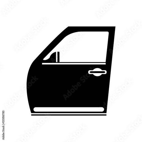 car door icon vector