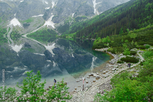 Fototapeta Naklejka Na Ścianę i Meble -  Mountain lake in summer