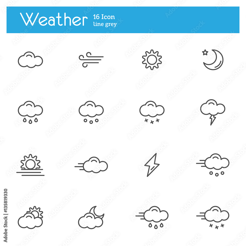 Weather icons, Meteorology icons