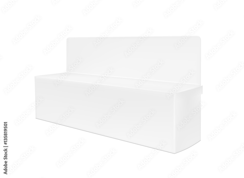 Naklejka premium Realistic transparent paper or plastic packaging box