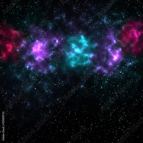 Abstract Stars of a planet and galaxy burst,computer wall paper