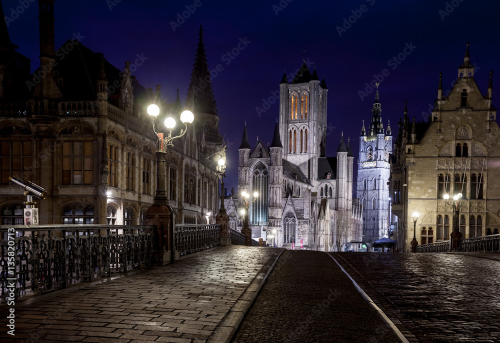 the three towers of Ghent