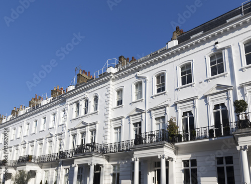 Obraz na płótnie Georgian Stucco Property in London w salonie