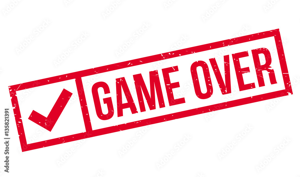 Game Over rubber stamp. Grunge design with dust scratches. Effects can be easily removed for a clean, crisp look. Color is easily changed. Game Over rubber stamp. Grunge design with dust scratches. Effects can be easily removed for a clean, crisp look. Color is easily changed.