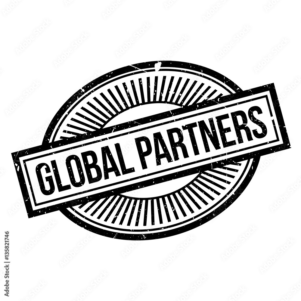Global Partners rubber stamp. Grunge design with dust scratches. Effects can be easily removed for a clean, crisp look. Color is easily changed. Global Partners rubber stamp. Grunge design with dust scratches. Effects can be easily removed for a clean, crisp look. Color is easily changed.